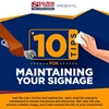 10 Tips For Maintaining Your Signage Infographic